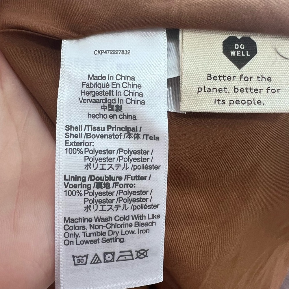 Madewell NWT Sophia Cami Tiered Midi Dress in Dot Brown Tie Back #NK473, Size 6 - Picture 13 of 16